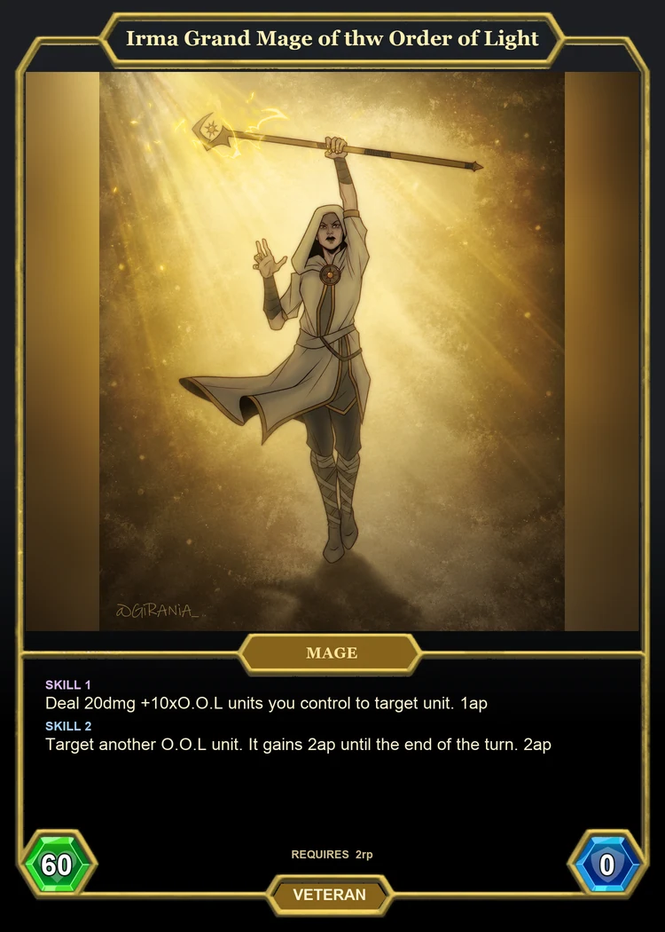 Irma Grand Mage of thw Order of Light