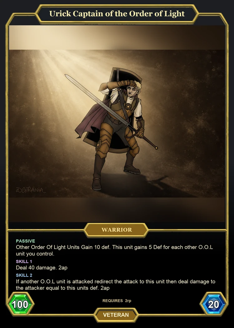 Urick Captain of the Order of Light