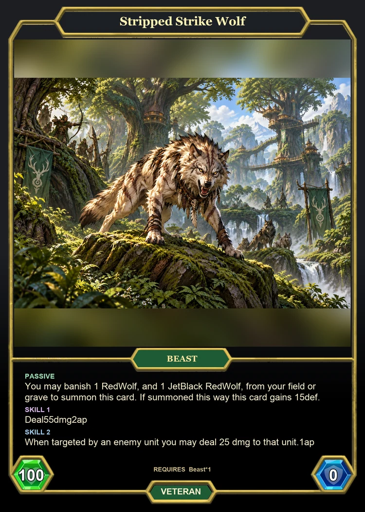 Stripped Strike Wolf